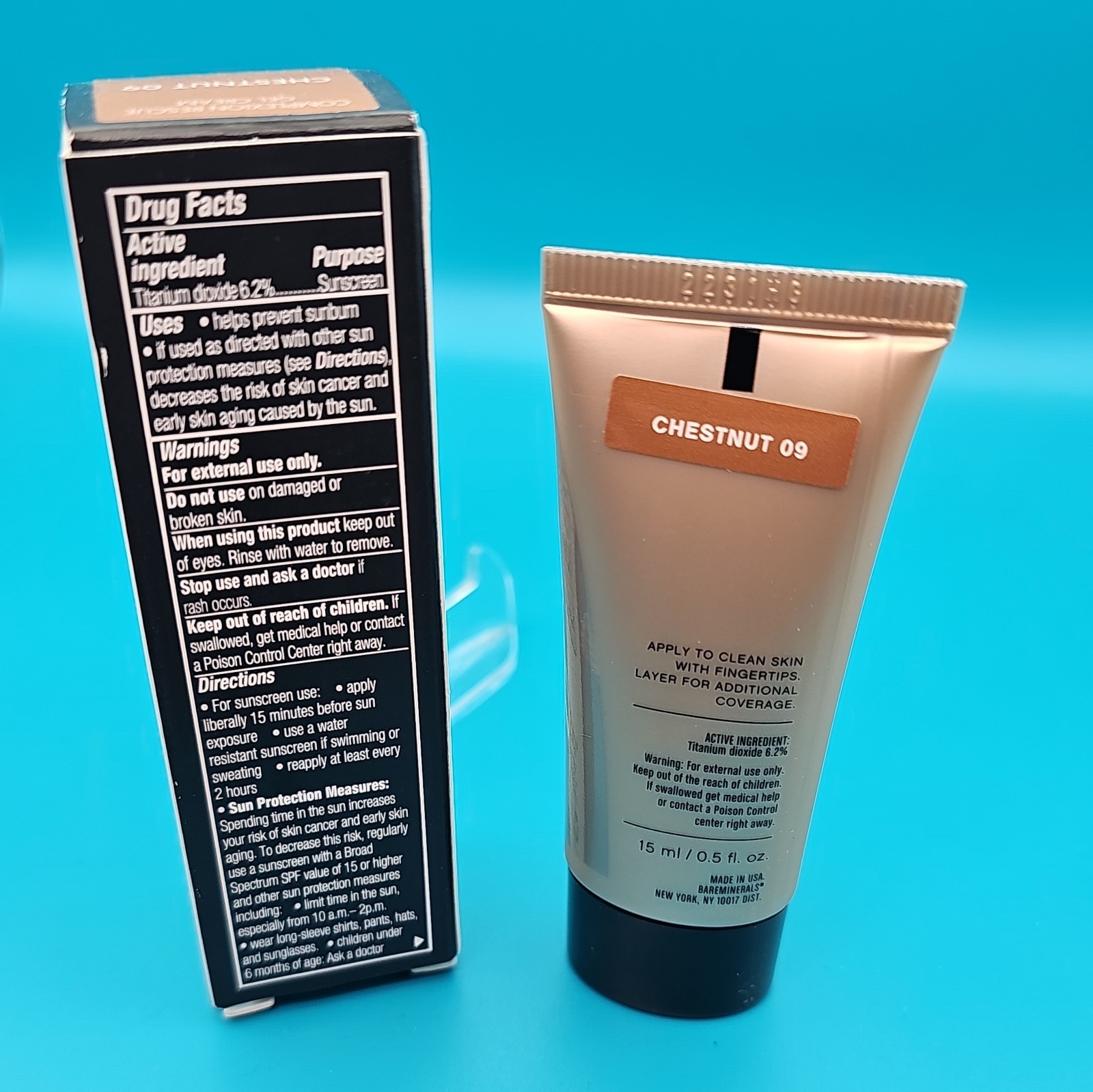 BareMinerals Complexion Rescue Tinted Hydrating Gel SPF 30 .5 fl oz Chestnut 09