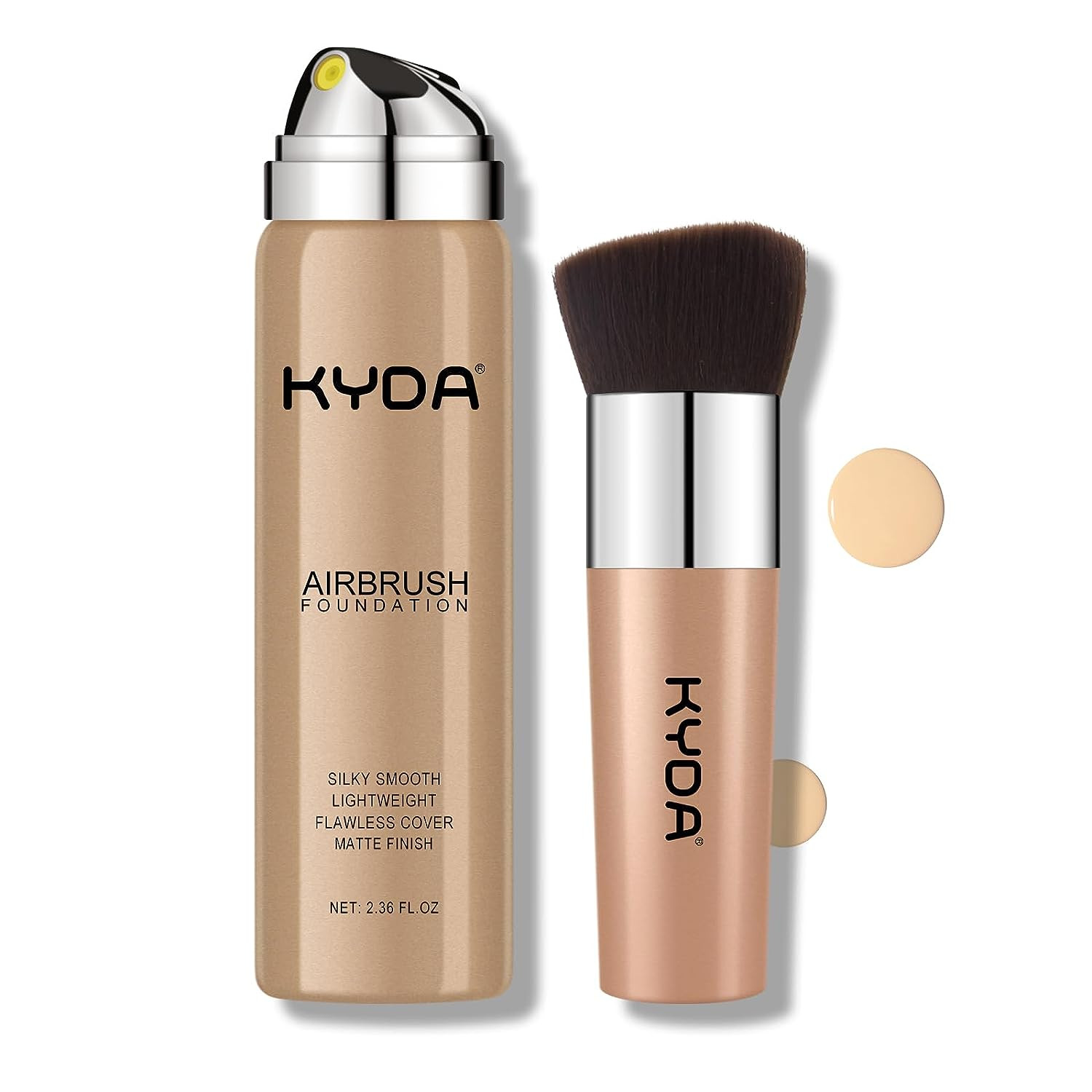 KYDA AirBrush Foundation Spray Silky Foundation Mist Makeup Flawless Coverage…