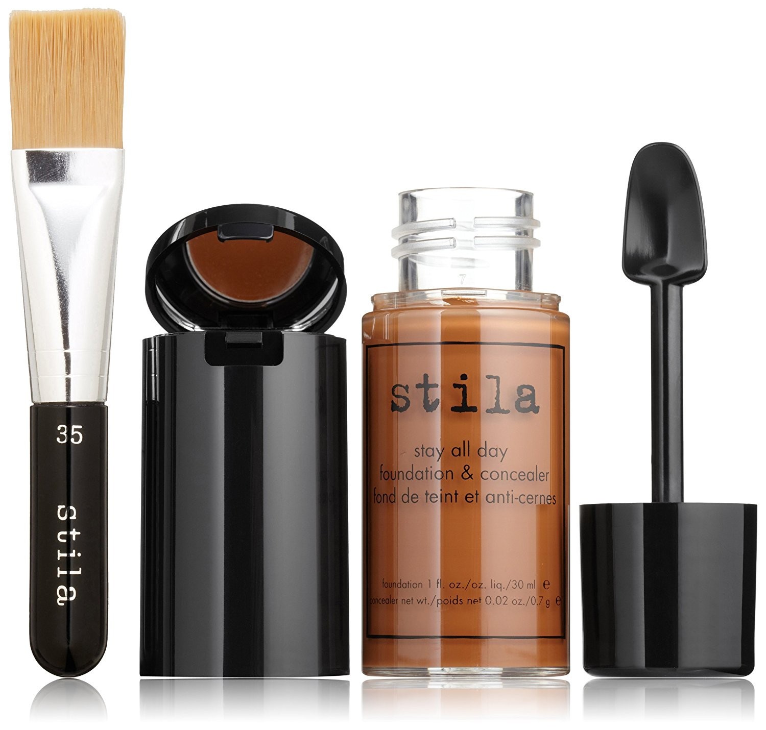 Stila Stay All Day Foundation Concealer & Brush Kit “16 COCOA” NEW IN BOX