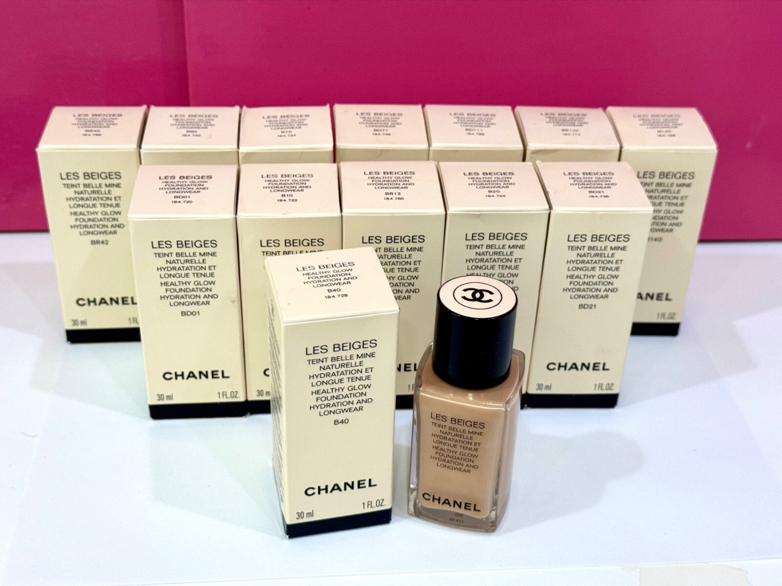 Chanel Les Beiges Healthy Glow Foundation Hydration Longwear 1oz. – Choose Shade