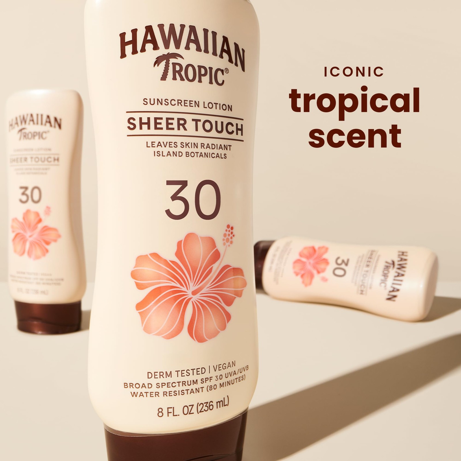Hawaiian Tropic Sheer Touch Lotion Sunscreen, 8 Fl Oz (Pack of 1), Sun