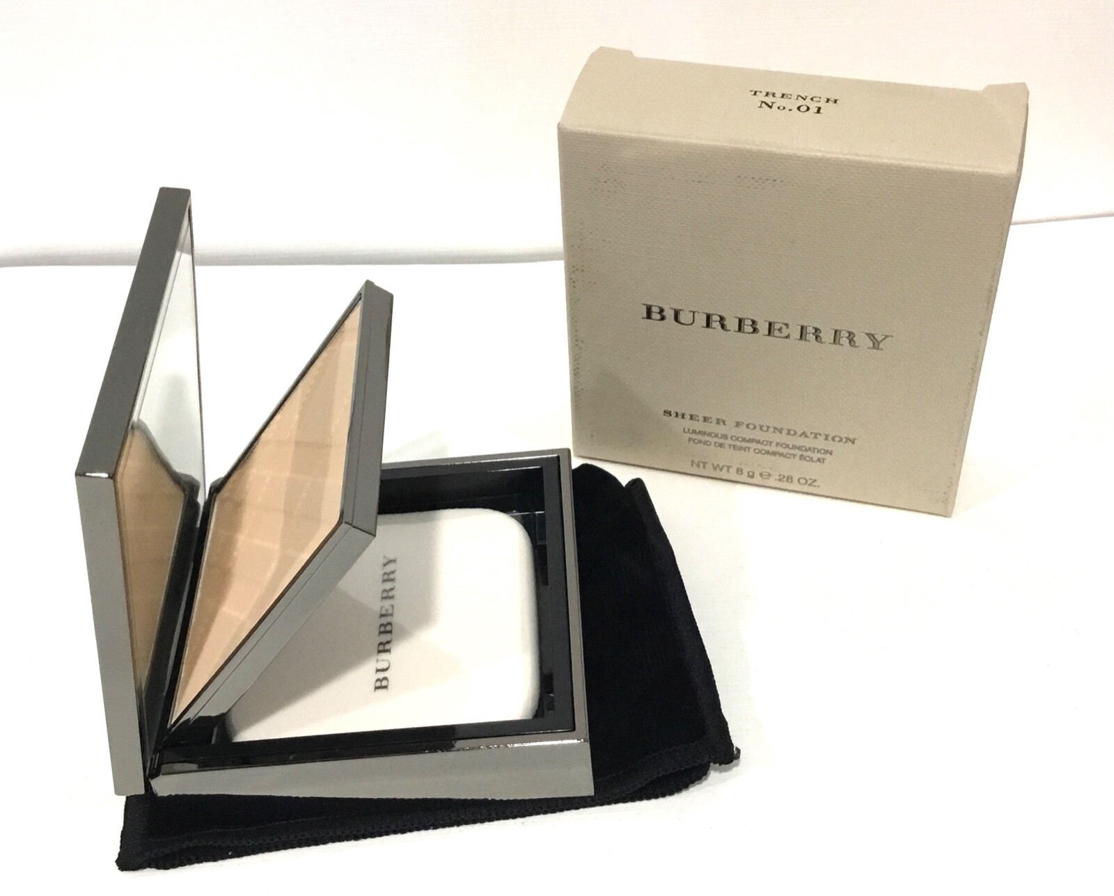 Burberry Sheer Luminous Compact Foundation Trench CHOOSE YOUR SHADE 8g/.28oz NIB