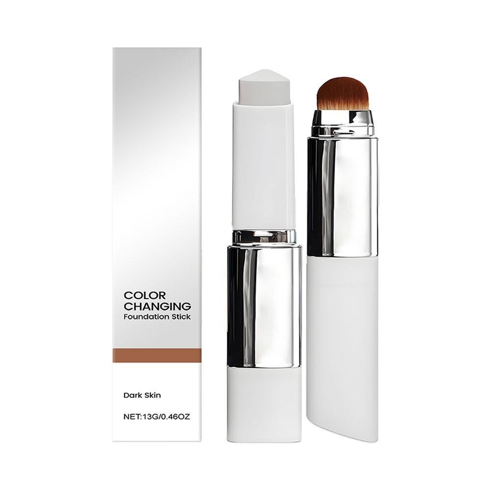 2-in-1 Color-Changing Foundation Stick Liquid Lightweight Moisturizing