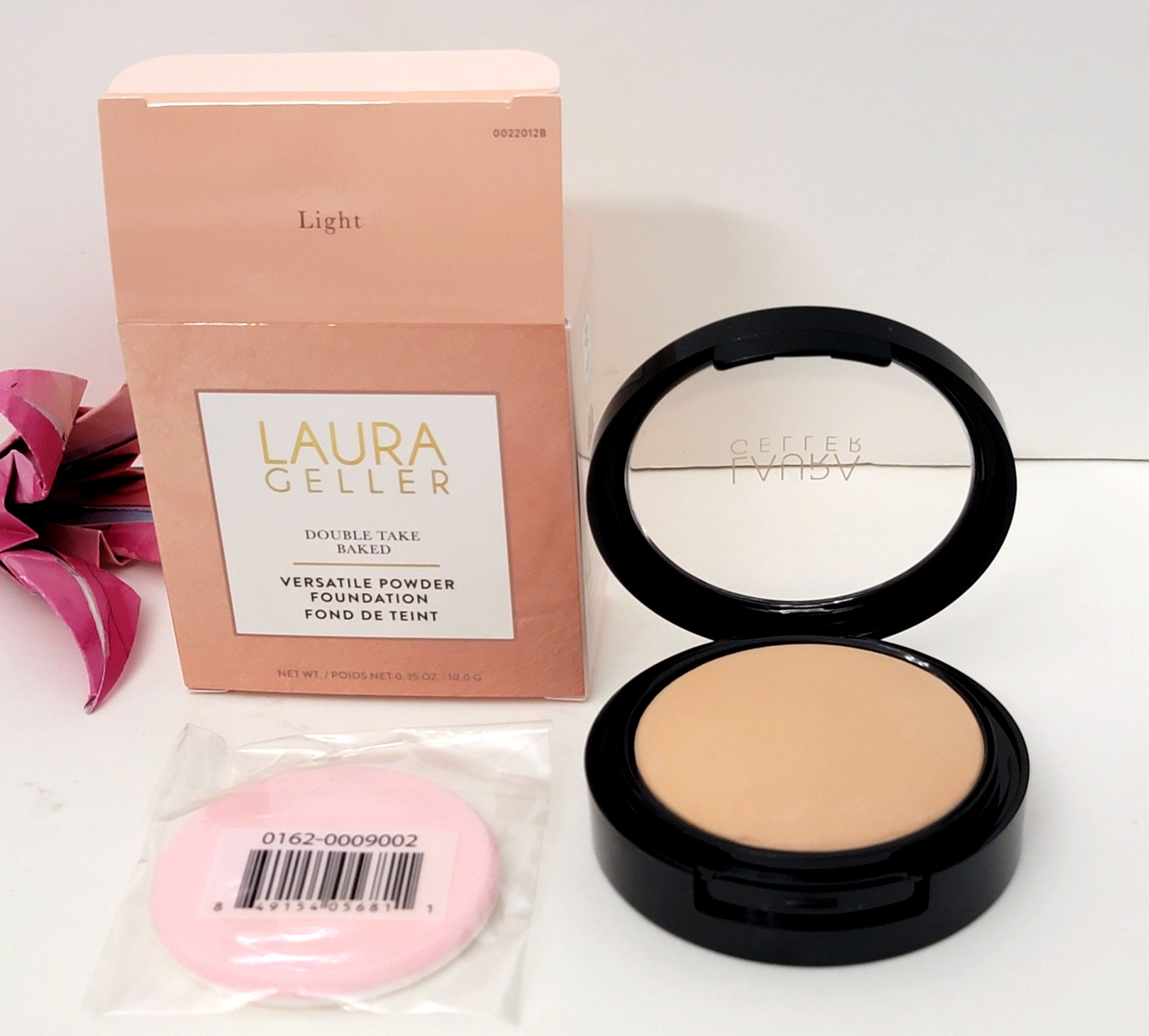 LAURA GELLER DOUBLE TAKE FOUNDATION BAKED VERSATILE POWDER 0.35oz LIGHT 0022012B