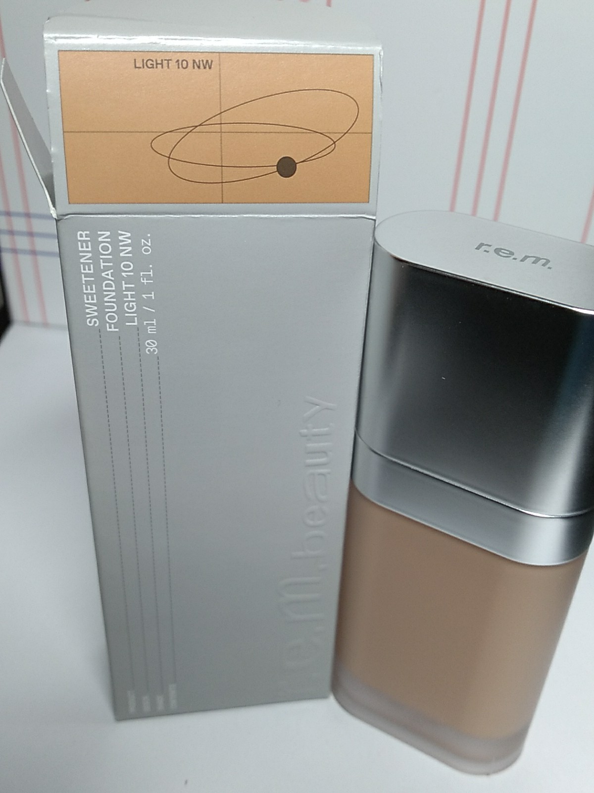 R.E.M BEAUTY SWEETENER FOUNDATION, # LIGHT 10 NW, 1 FL OZ NIB