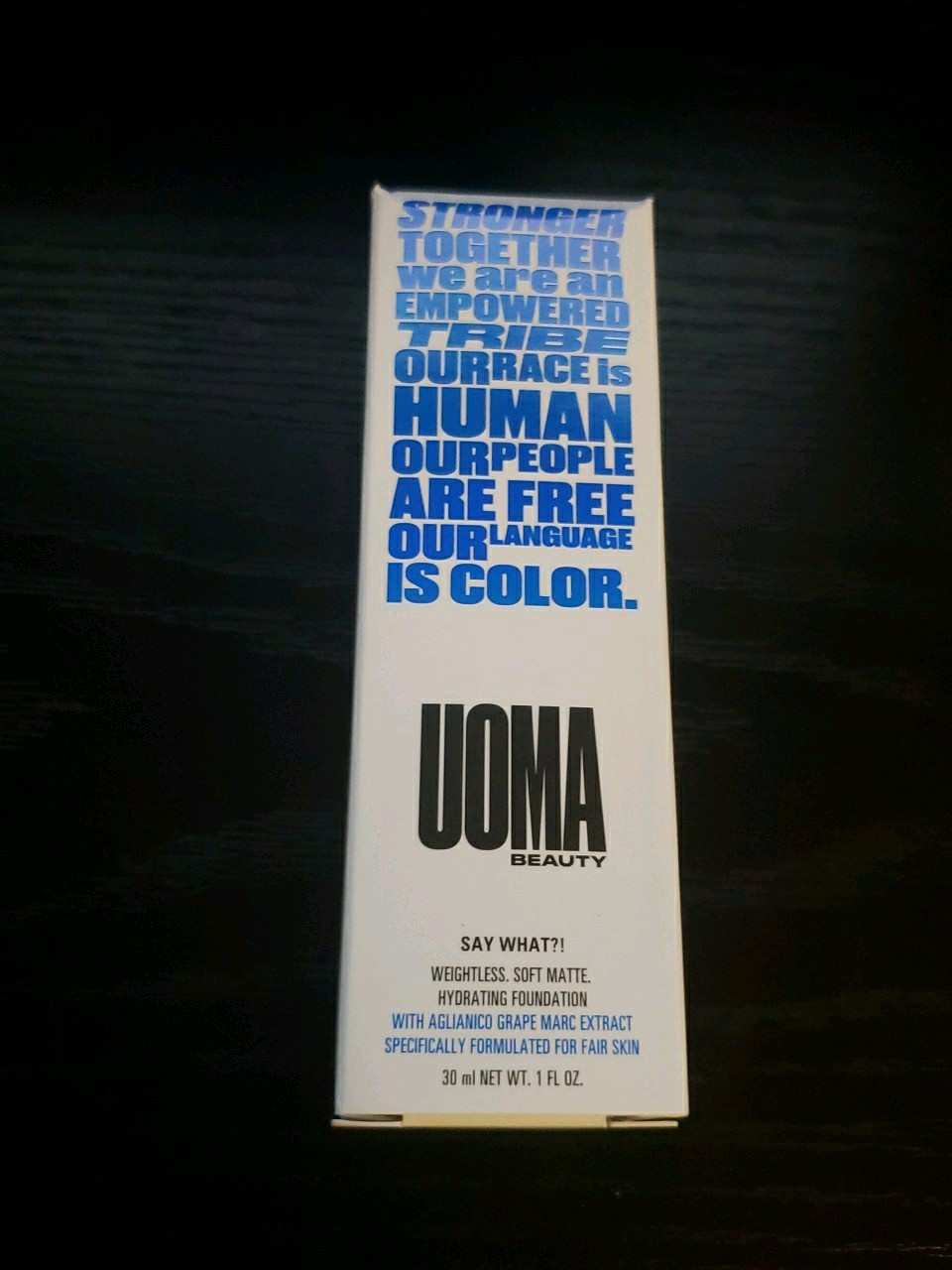 UOMA ~ Say What?! Soft Matte Foundation ~ Fair Lady T3C ~ 1.0 oz