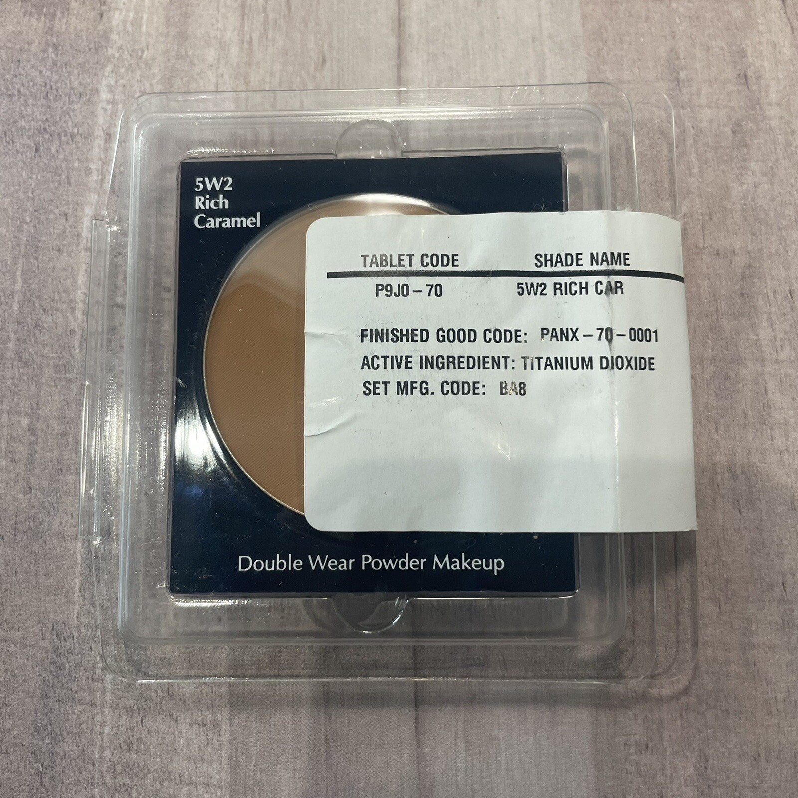 Estee Lauder Double Wear Powder Makeup Full Size Tester ~ 5W2 Rich Caramel