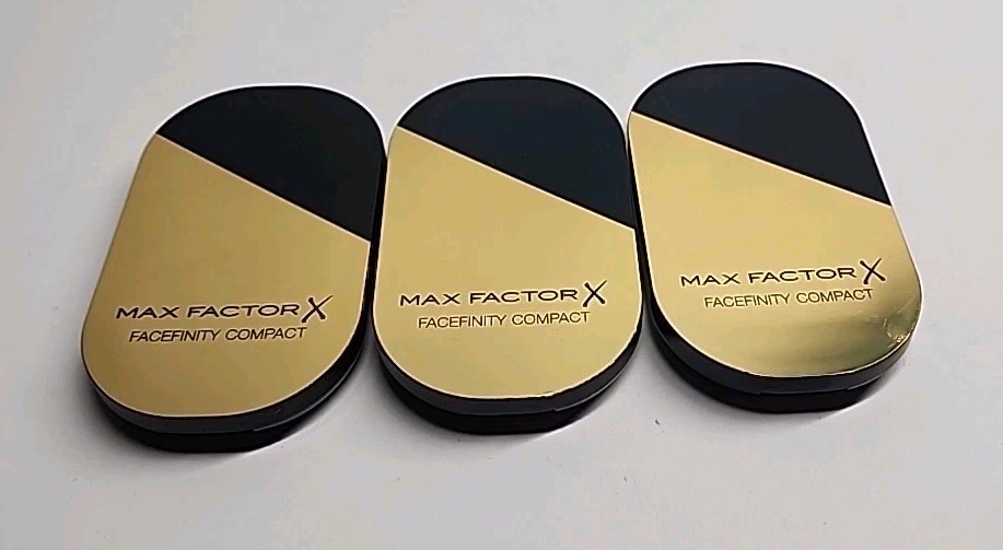 3 Pack Max Factor Facefinity Compact Foundation 003 NATURAL SPF 20 Makeup
