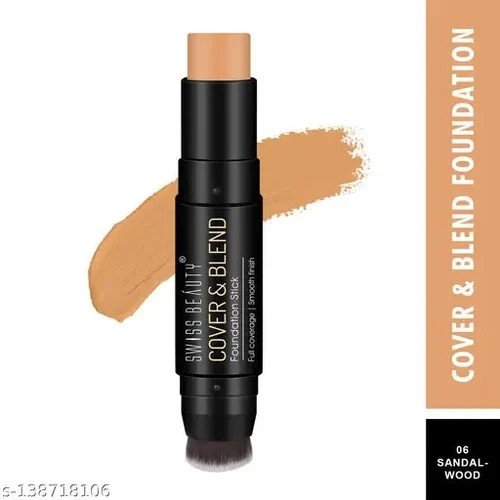 @ Swiss Beauty Cover & Blend Foundation Stick Sandalwood 12g a325