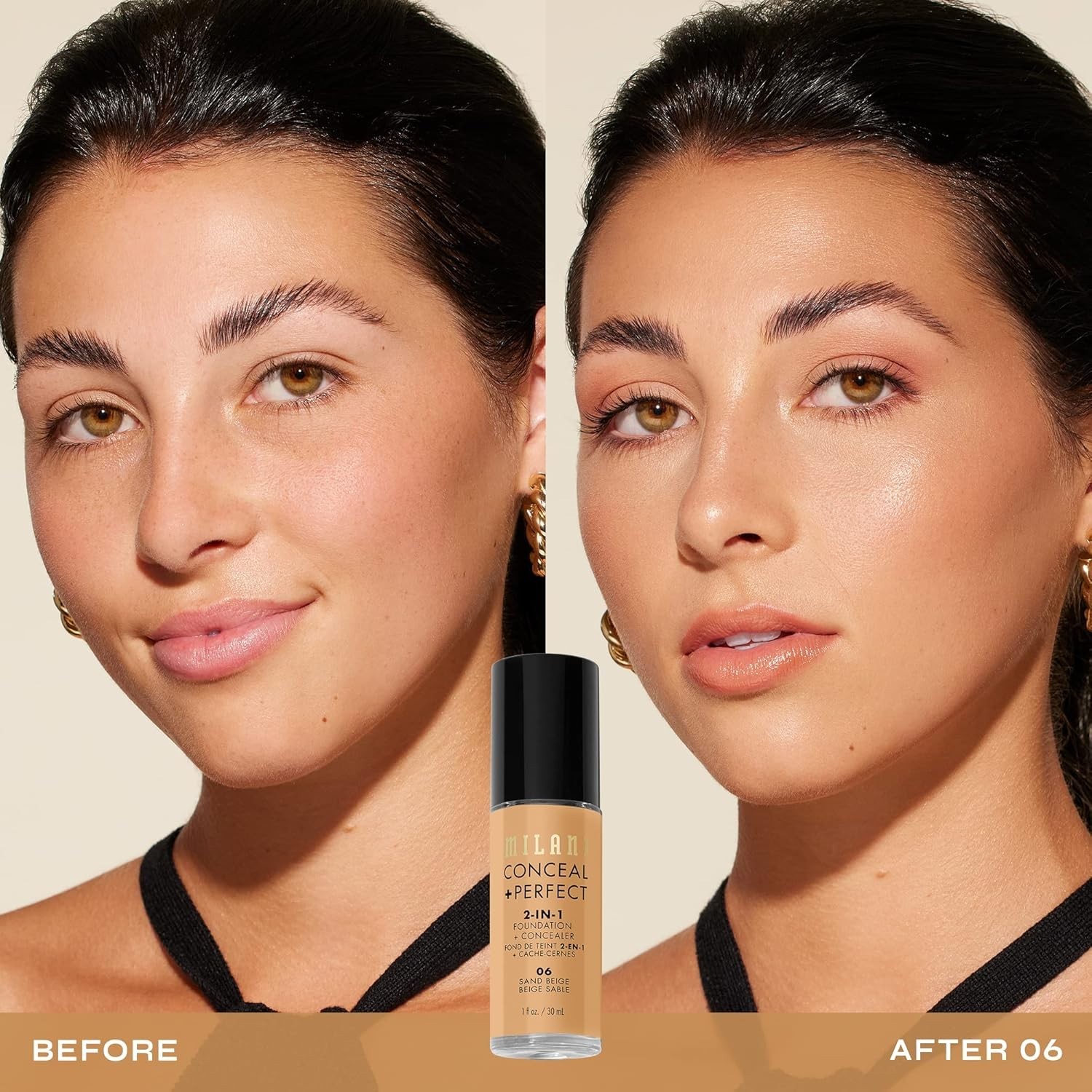 Lightweight Foundation + Concealer Duo – 06-Sand Beige