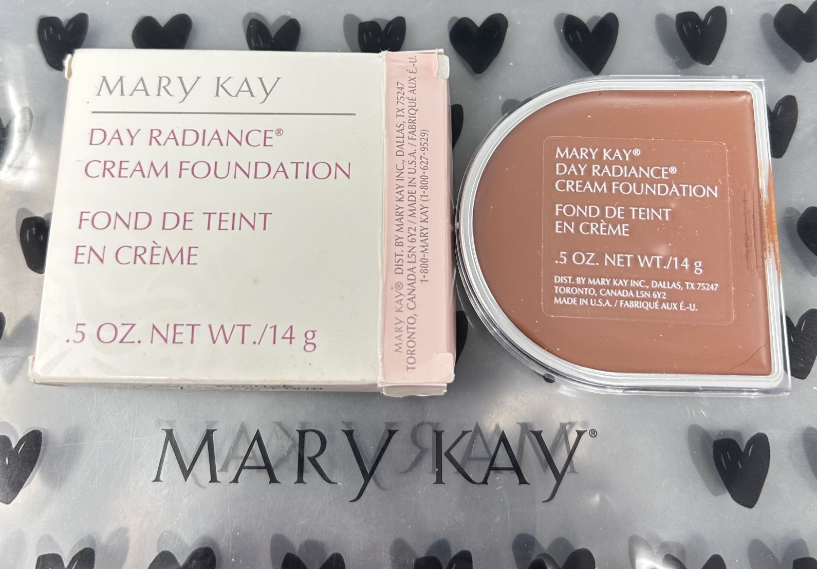 MARY KAY DAY RADIANCE cream foundation DEEP BRONZE .5 oz FAST SHIP NEW IN BOX