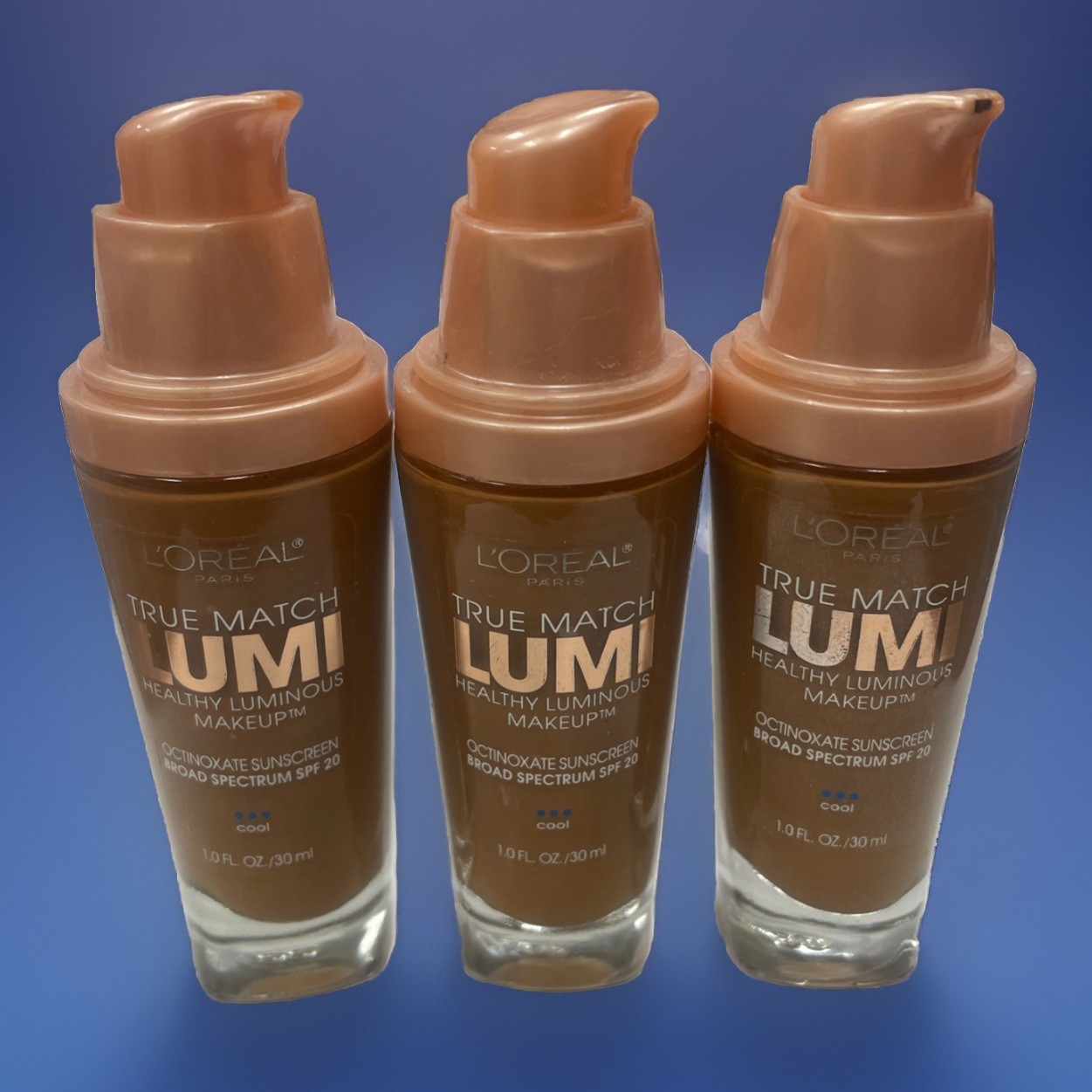 Loreal True Match Lumi Luminous Foundation C6 Soft Sable 3 Bottles Read!!