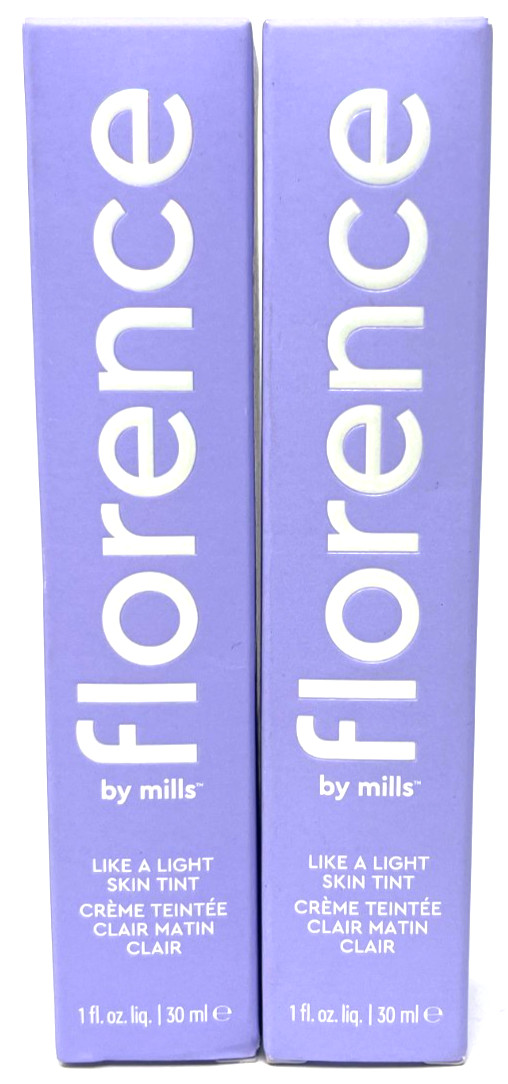 (2) Florence By Mills Like A Light Skin Tint 1 fl oz Each Sealed MT100