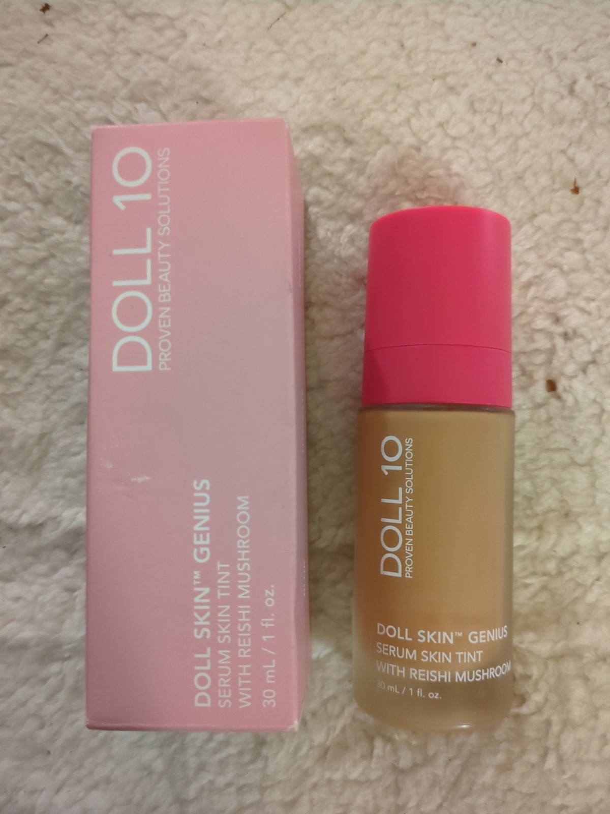 Doll 10 Doll Skin Genius Serum Skin Tint with Reishi Mushroom Tan 1oz Tan / Deep