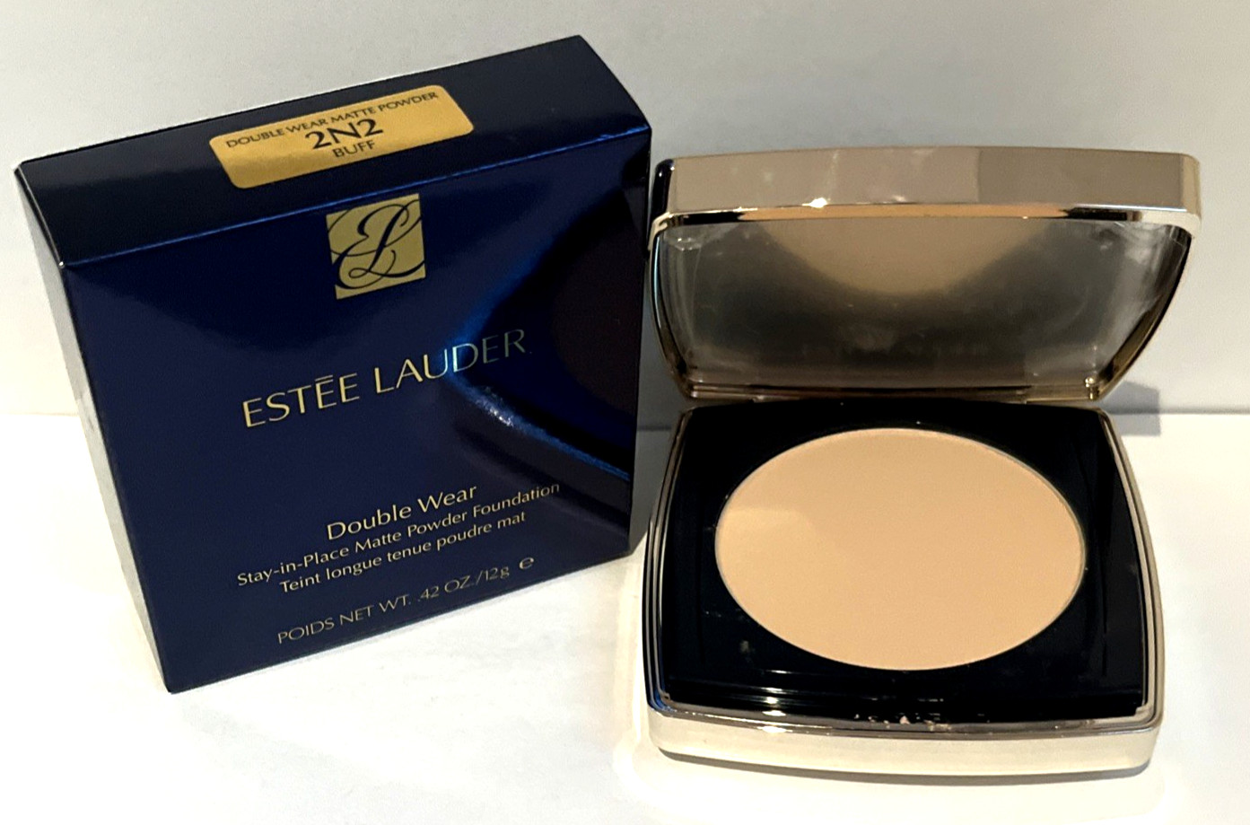 Estee Lauder Double Wear Matte Powder Foundation 2N2 BUFF 0.42 oz 12 g New