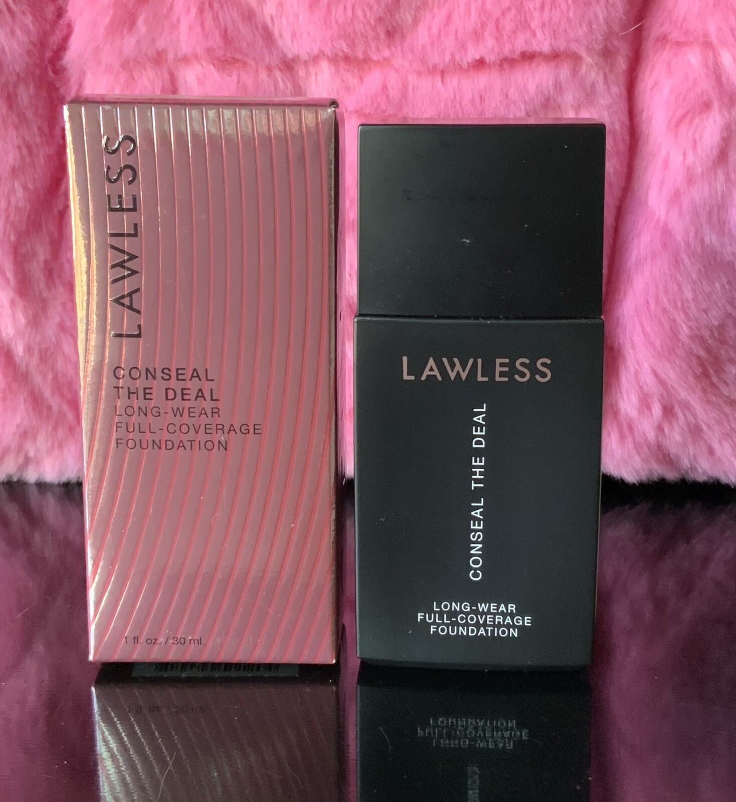 Lawless Full Coverage Buildable Foundation Makeup Shade Suede; Beige Cool