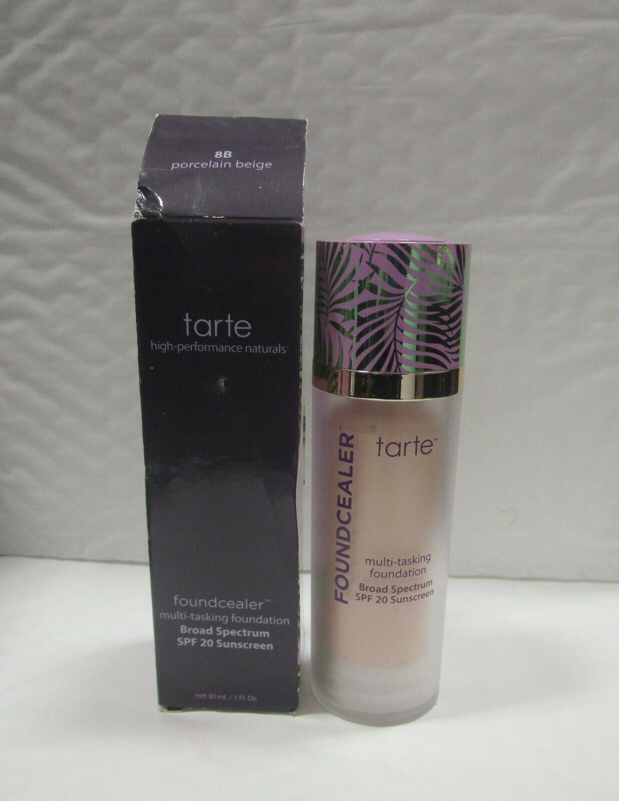 Tarte Concealer Multi-Tasking Foundation Spf20 ~ 8b~Porcelain Beige 1oz Boxed