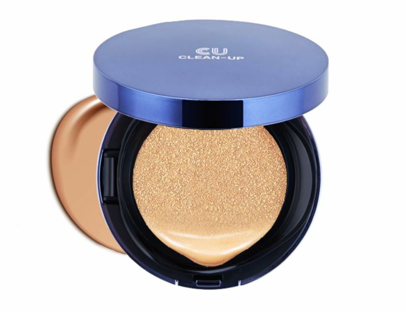 CUSKIN CU Clean-Up Skinfit Cushion #19 Light Base Pact 15g+Refill 15g