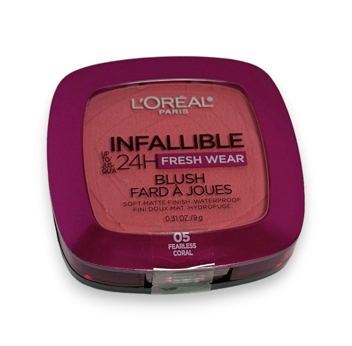 L’Oreal Paris Infallible Up to 24H Fresh Wear Soft Matte Blush, Fearless Coral