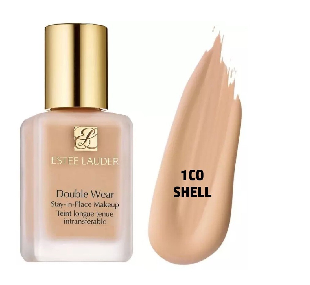 Estee Lauder DOUBLE WEAR Stay In Place Makeup Foundation 1CO Shell 1.0 OZ SEALED