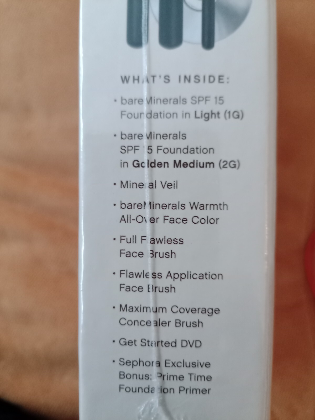 Sephora Foundation Primer, BareMinerals 100% PURE BM. LIGHT 8-piece New In Box