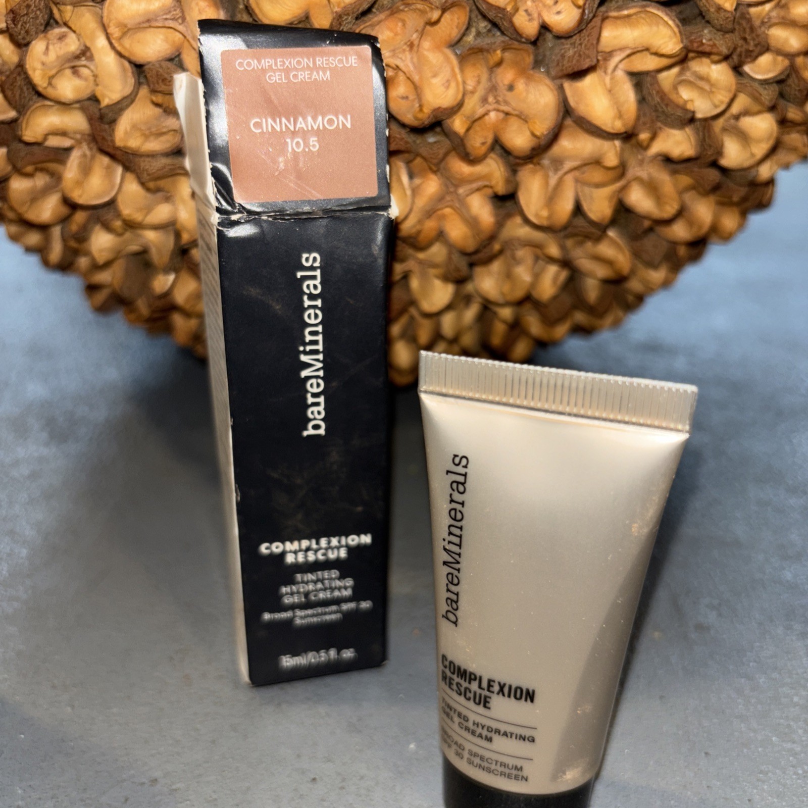 BareMinerals Complexion Rescue Tinted Hydrating Gel Cream Cinnamon 10.5 Read