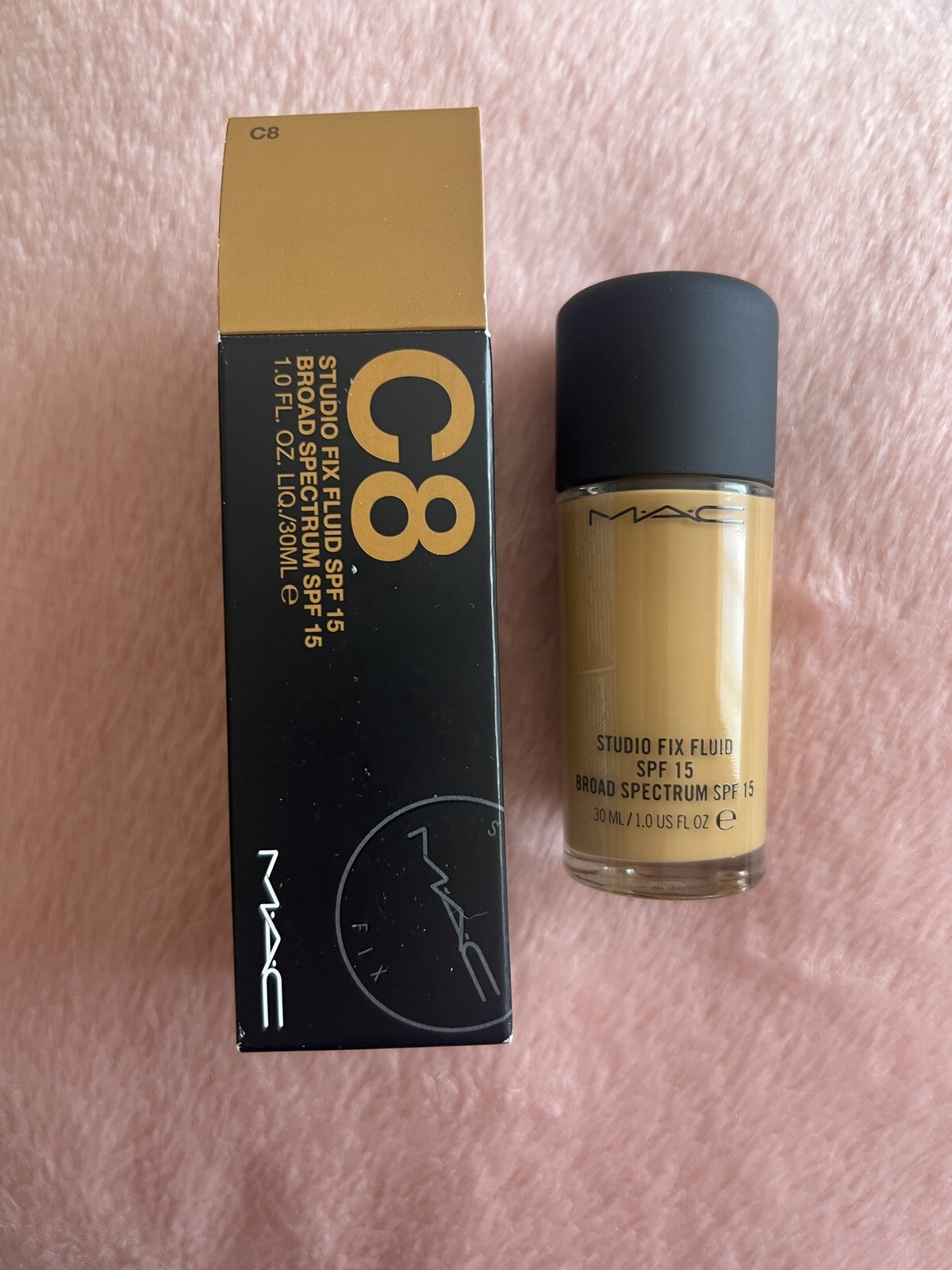 New MAC Cosmetics Studio Fix Fluid SPF 15 Foundation C8