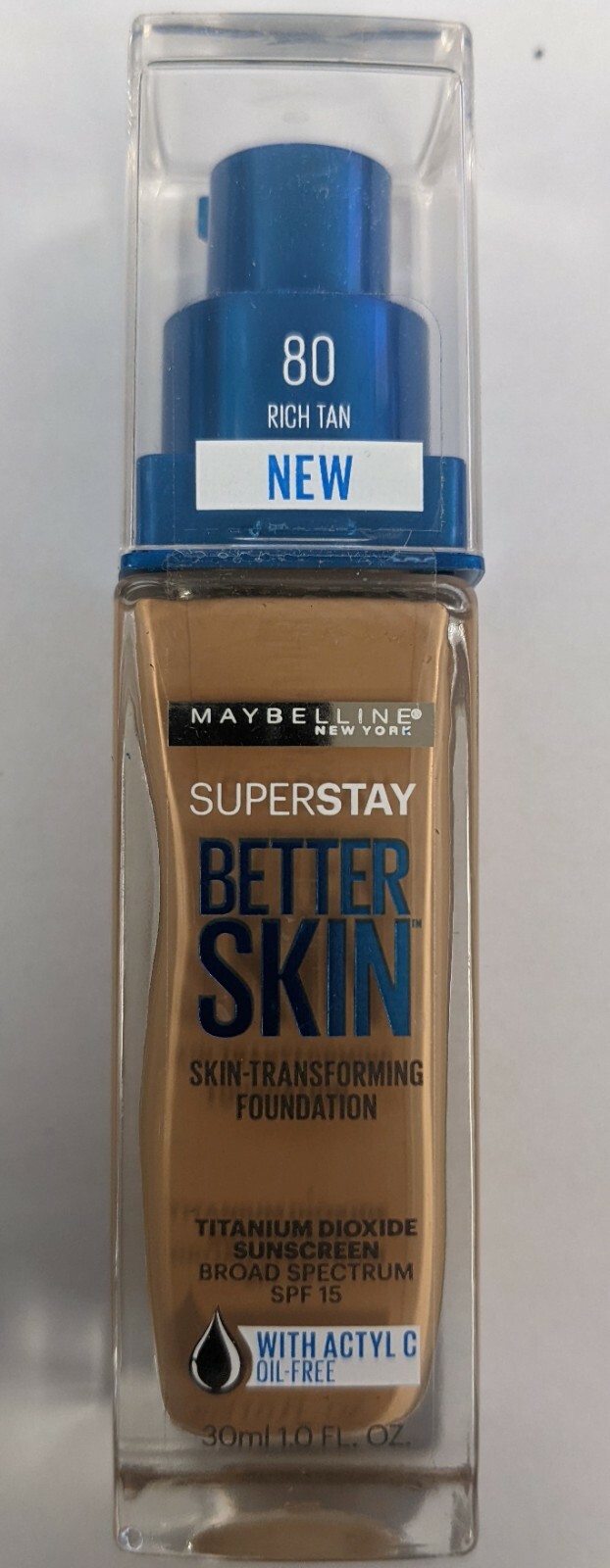 LOT OF 3 MAYBELLINE SUPERSTAY BETTER SKIN FOUNDATION 80 RICH TAN 1.0oz EACH