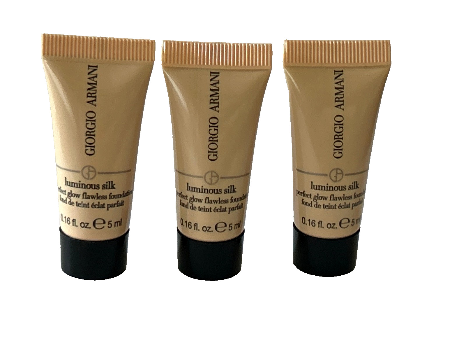GIORGIO ARMANI – Set of 3 – Luminous Silk Flawless Foundation Mini’s – Shade #9