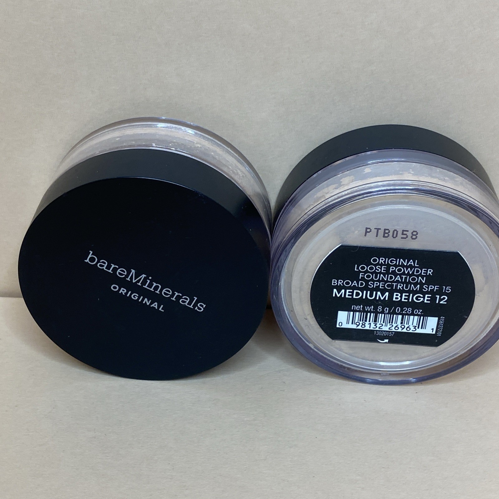 2xBareMinerals Foundation Makeup -MEDIUM BEIGE 12 Original Powder 8g