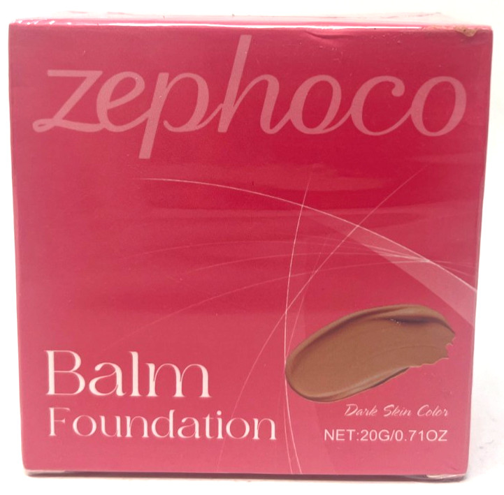 Zephoco Balm Foundation Sealed 0.71 oz Each Dark Skin Color