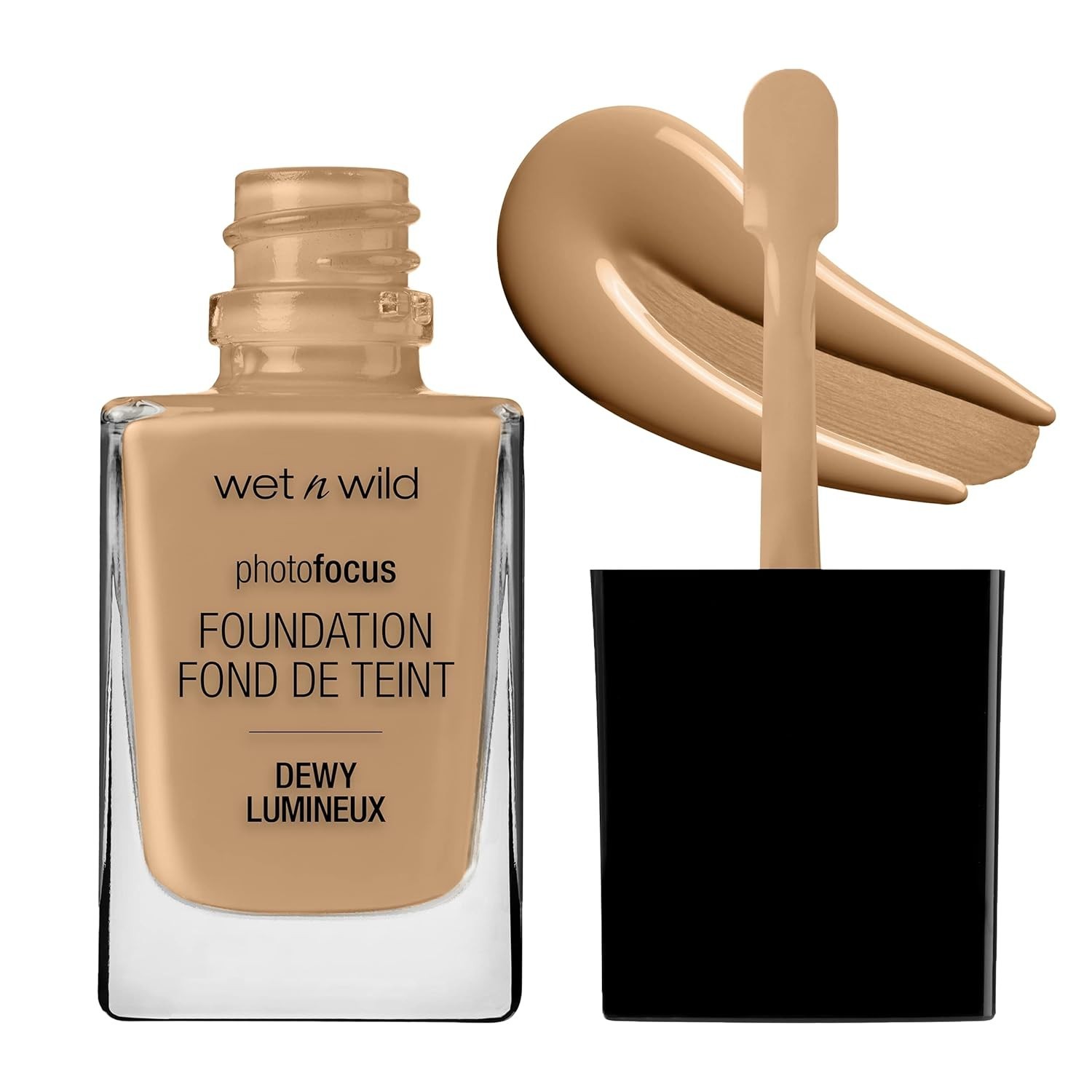 Photo Focus Dewy Foundation in Amber Beige – Custom Color, Buildable Coverage