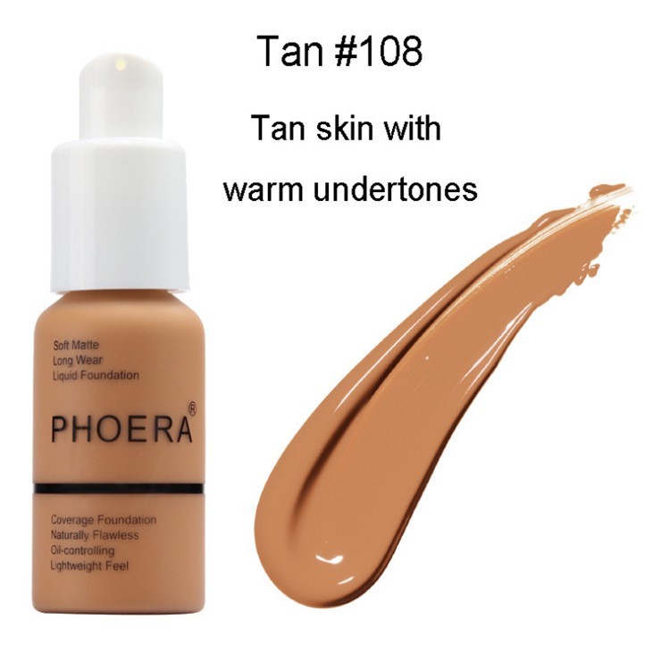 Soft Matte Long-Lasting Liquid Foundation, Full Coverage Face Makeup
