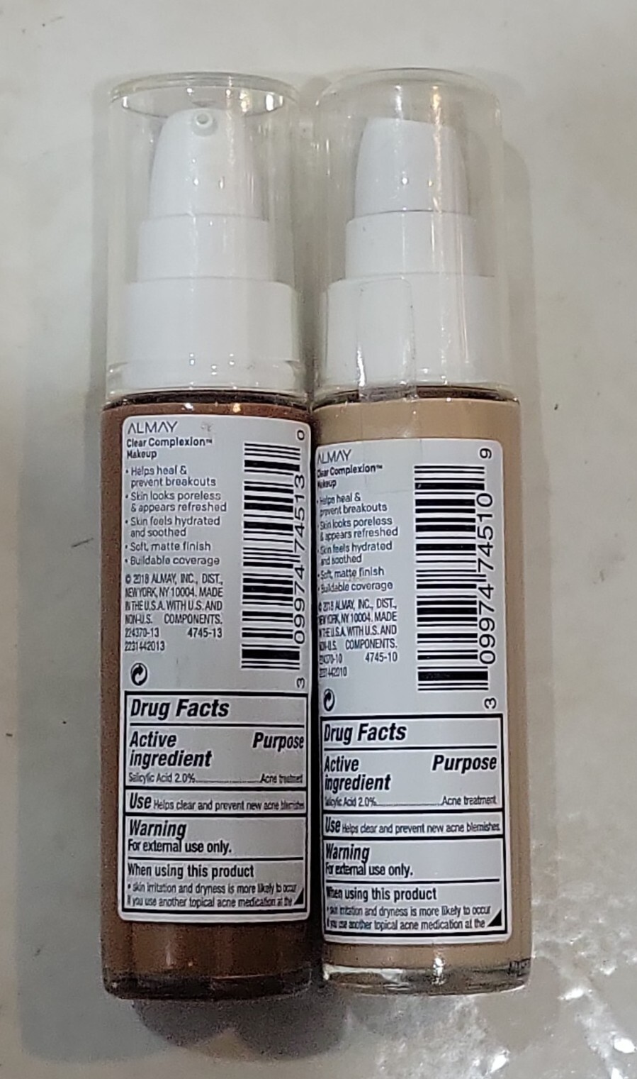 Almay Make Myself Clear Complexion Makeup, [1] 900 cappuccino+[1] 510 NEUTRAL .
