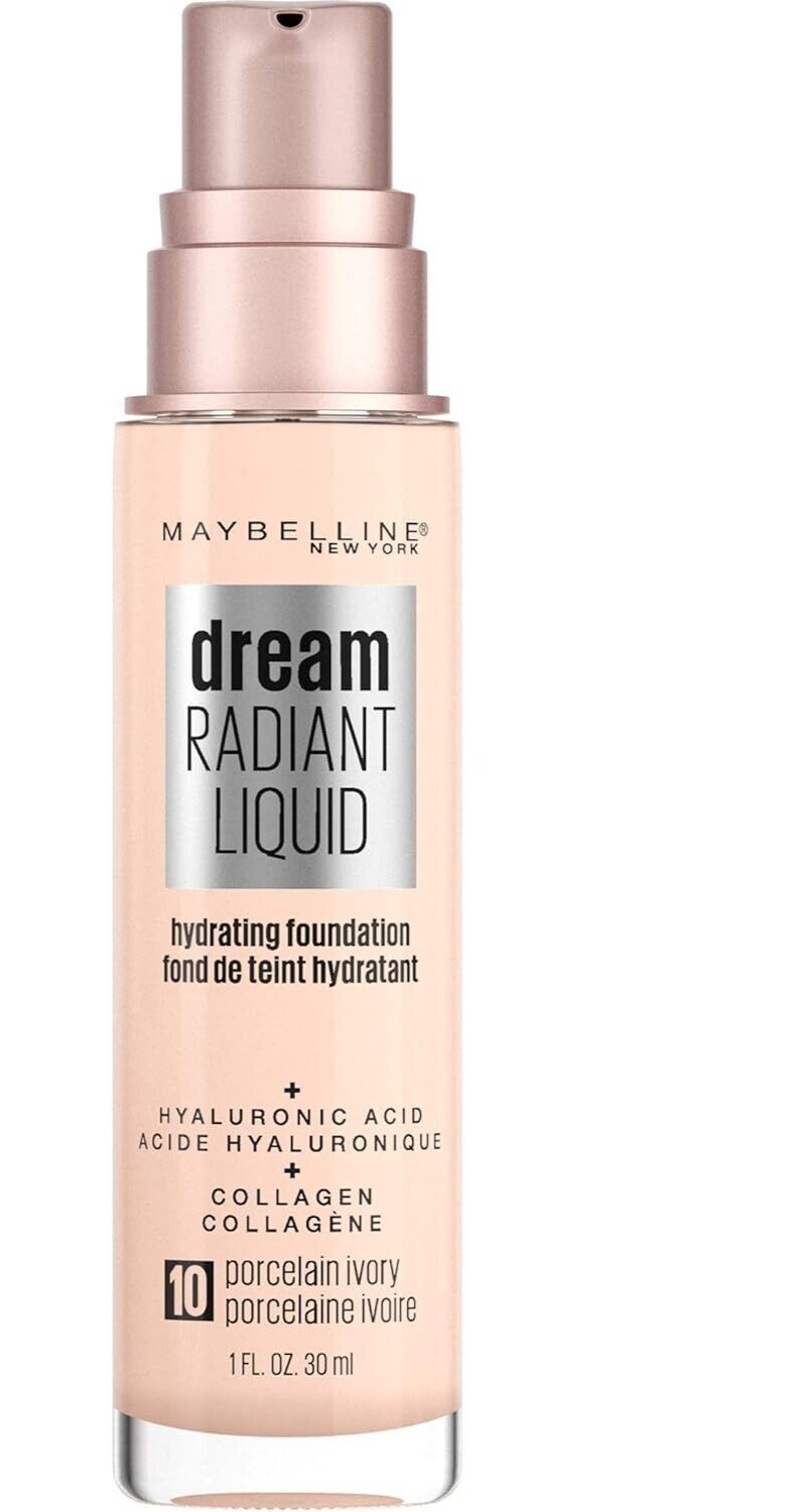 Maybelline Dream Radiant Liquid Foundation – 10 Porcelain Ivory – NEW SEALED