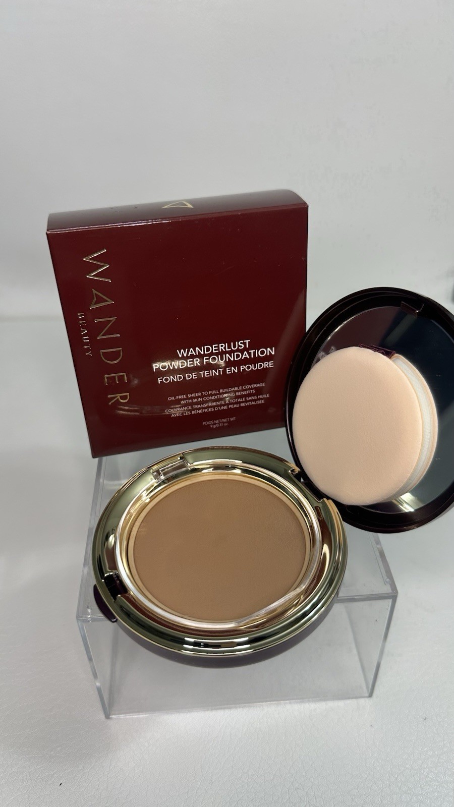 Wander Beauty Wanderlust Powder Foundation Deep Pressed Powder Oil-Free 9g