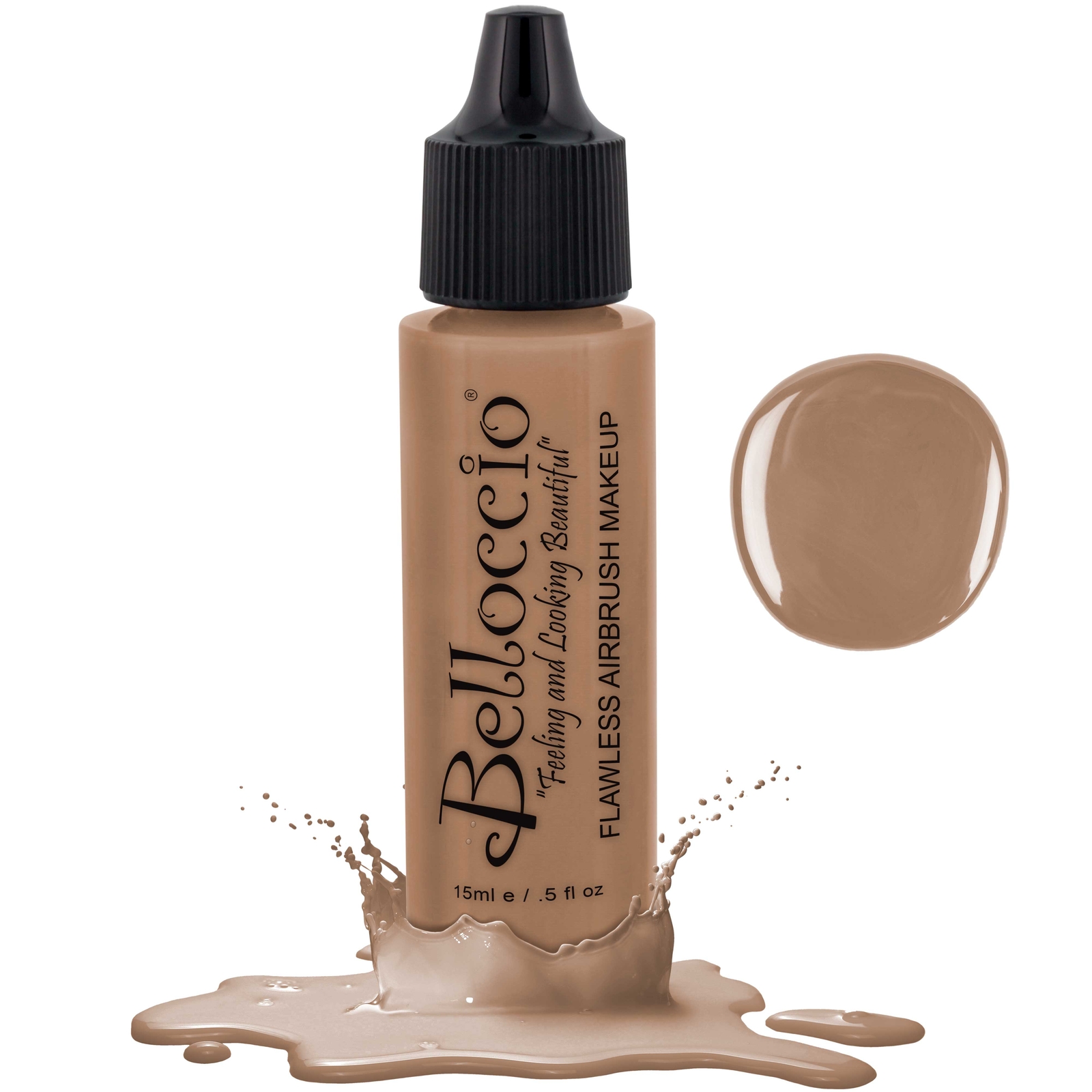 Belloccio Airbrush Makeup HONEY BEIGE SHADE FOUNDATION Flawless Face Cosmetic