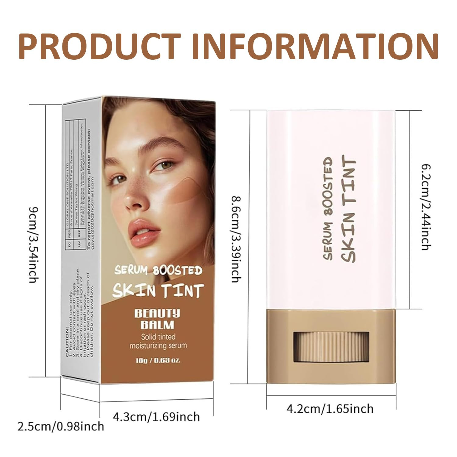 Beauty Balm Serum Boosted Skin Tint – Hydrating 1 Count (Pack of 1), 3#