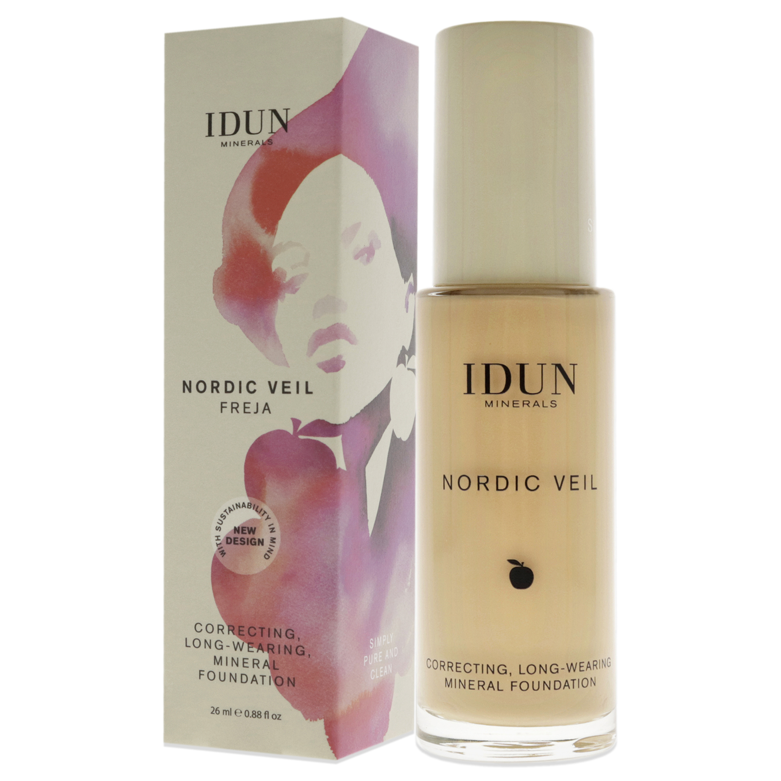 Nordic Veil Foundation – 306 Freja by Idun Minerals for Women – 0.88 oz