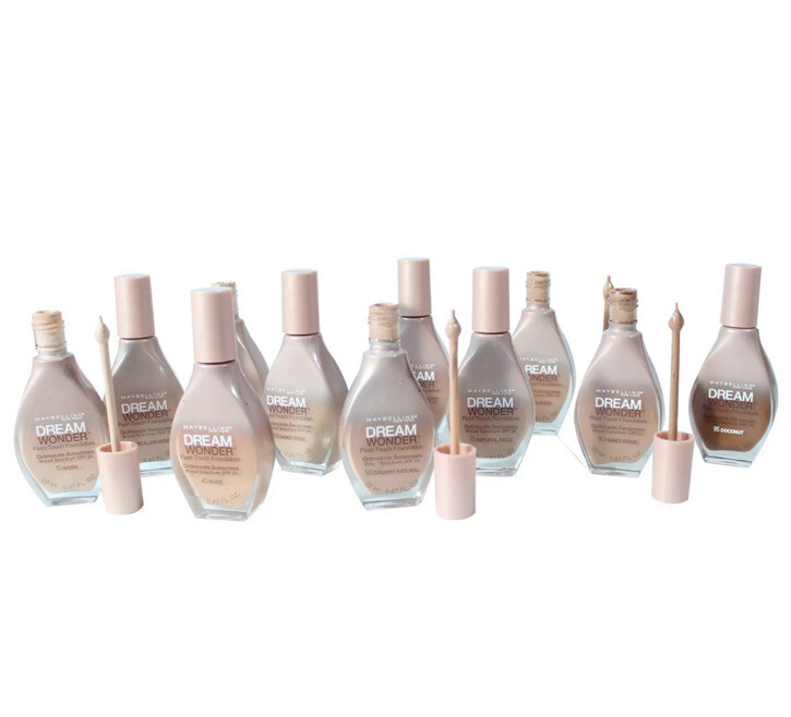 20 X Maybelline Dream Wonder Fluid-Touch Foundation 10 Porcelain Ivory