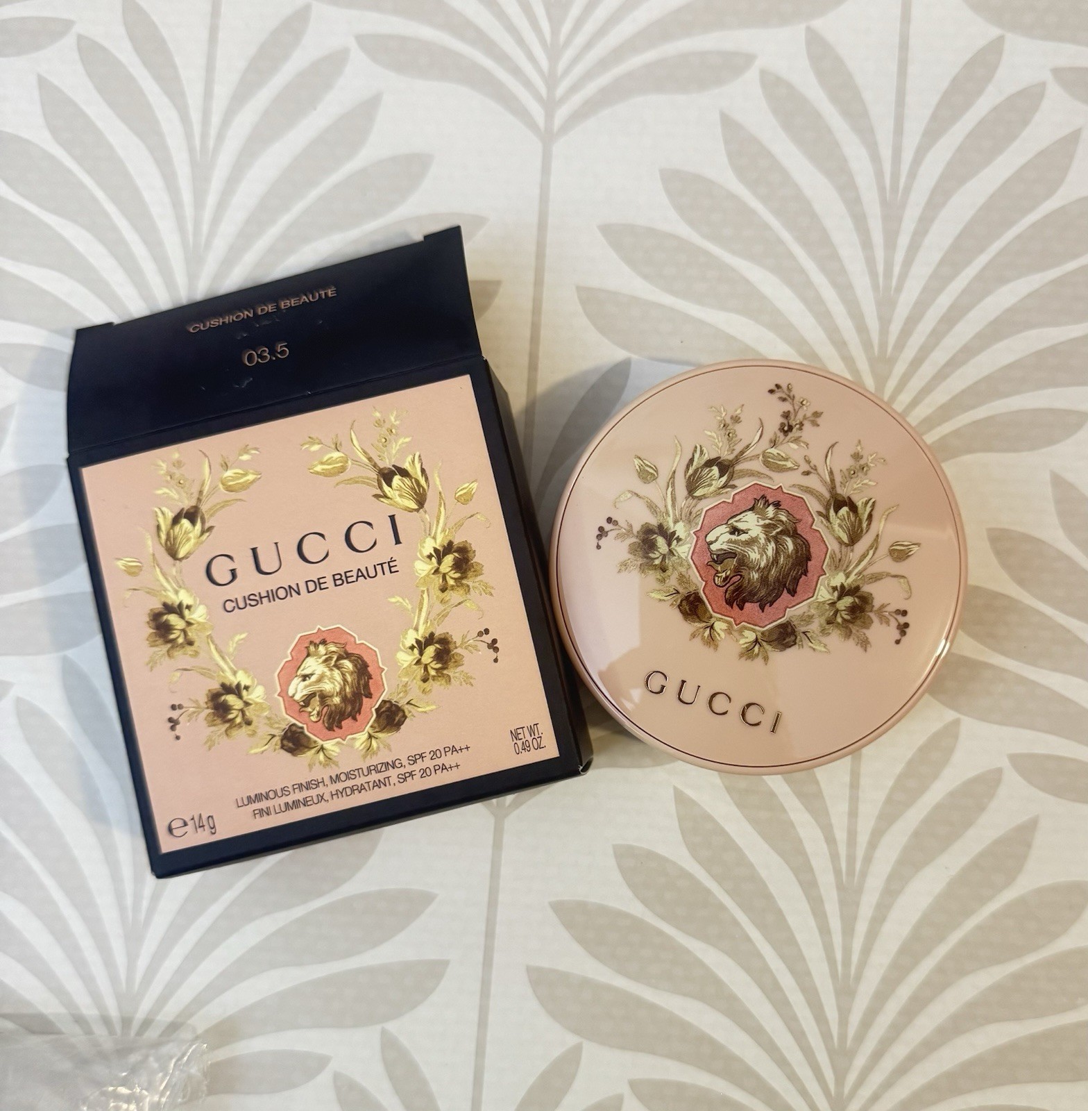 Gucci Cushion de Beauté Cushion Foundation SPF 20 Shade 03.5 0.49 oz NIB Sealed