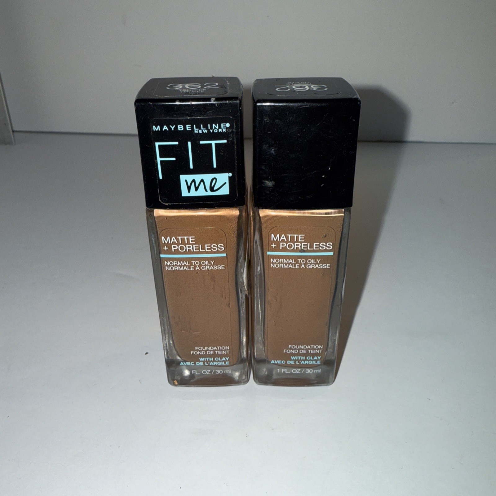 Maybelline 2-PACK Fit Me Foundation Matte + Poreless Shade 362 truffle 1oz