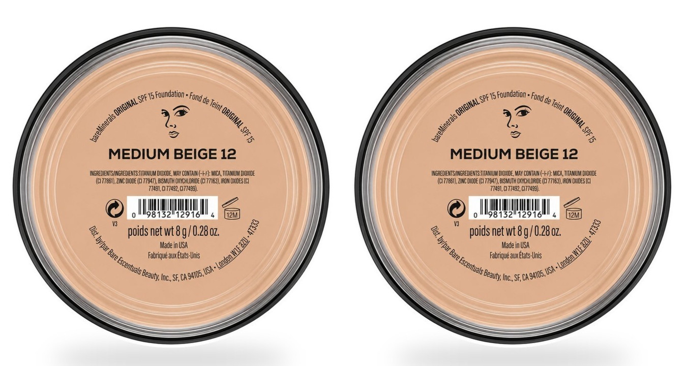 bareMinerals Original Foundation SPF 15 Medium Beige 12 8g x2 Loose Powder New