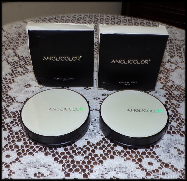 Korean Anglicolor Full Coverage Cushion Foundation Makeup #2 Nude #4 Beige