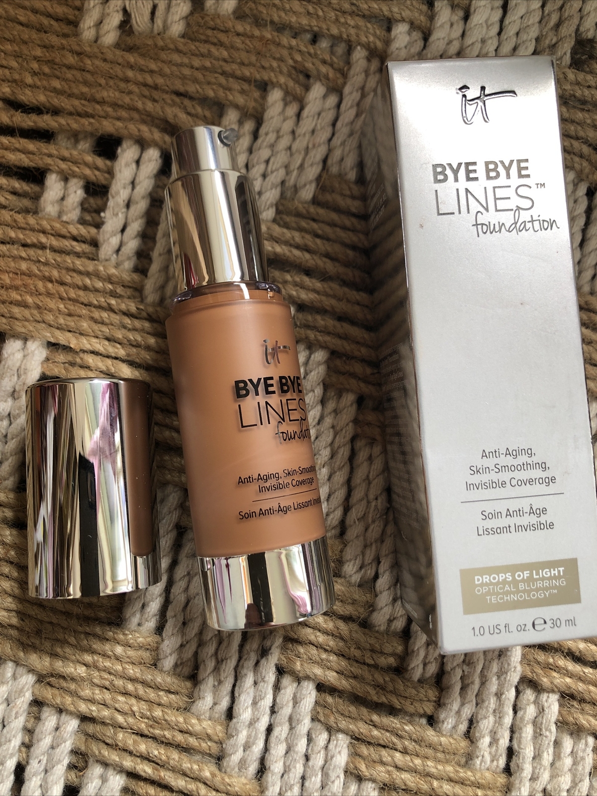 IT cosmetics Bye Bye Lines Foundation ANTI AGING SKIN SMOOTHING 1 oz/30ML #DEEP