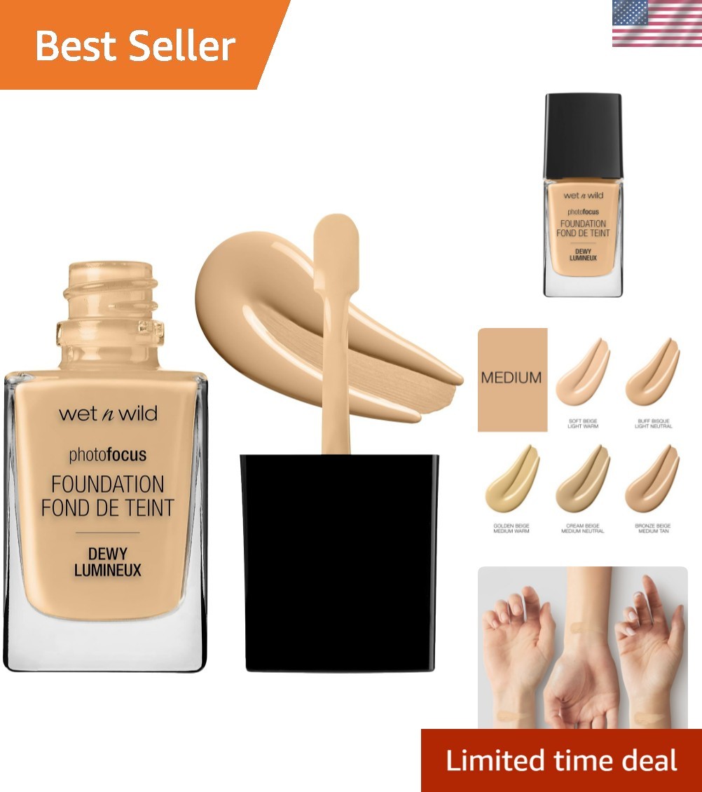 Buff Bisque Dewy Foundation – Cruelty-Free Liquid Makeup for All Skin Types
