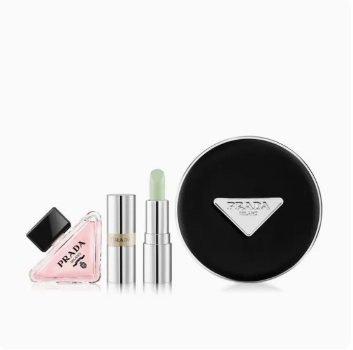 PRADA Beauty Reveal Mesh Cushion 12g (4 shades) + Paradoxe 7ml + Lip Balm mini
