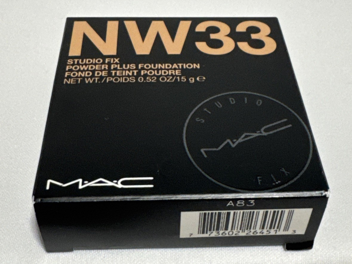MAC Studio Fix Powder Plus Foundation Shade NW33 Full Size 15g Original Formula