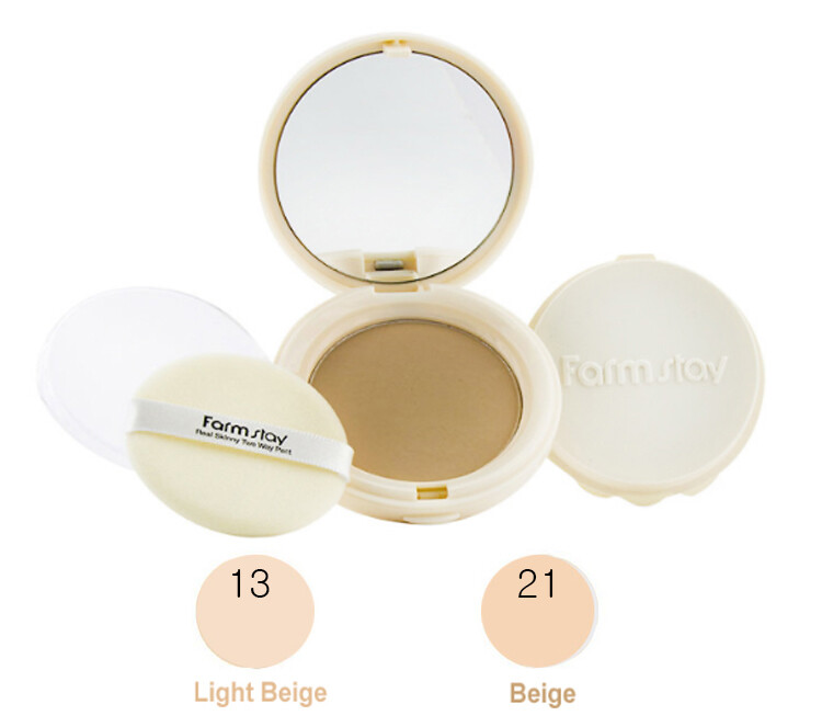[FarmStay] Real Skinny Two Way Pact (With Extra Refill)2x13g/No.1 Korea Made