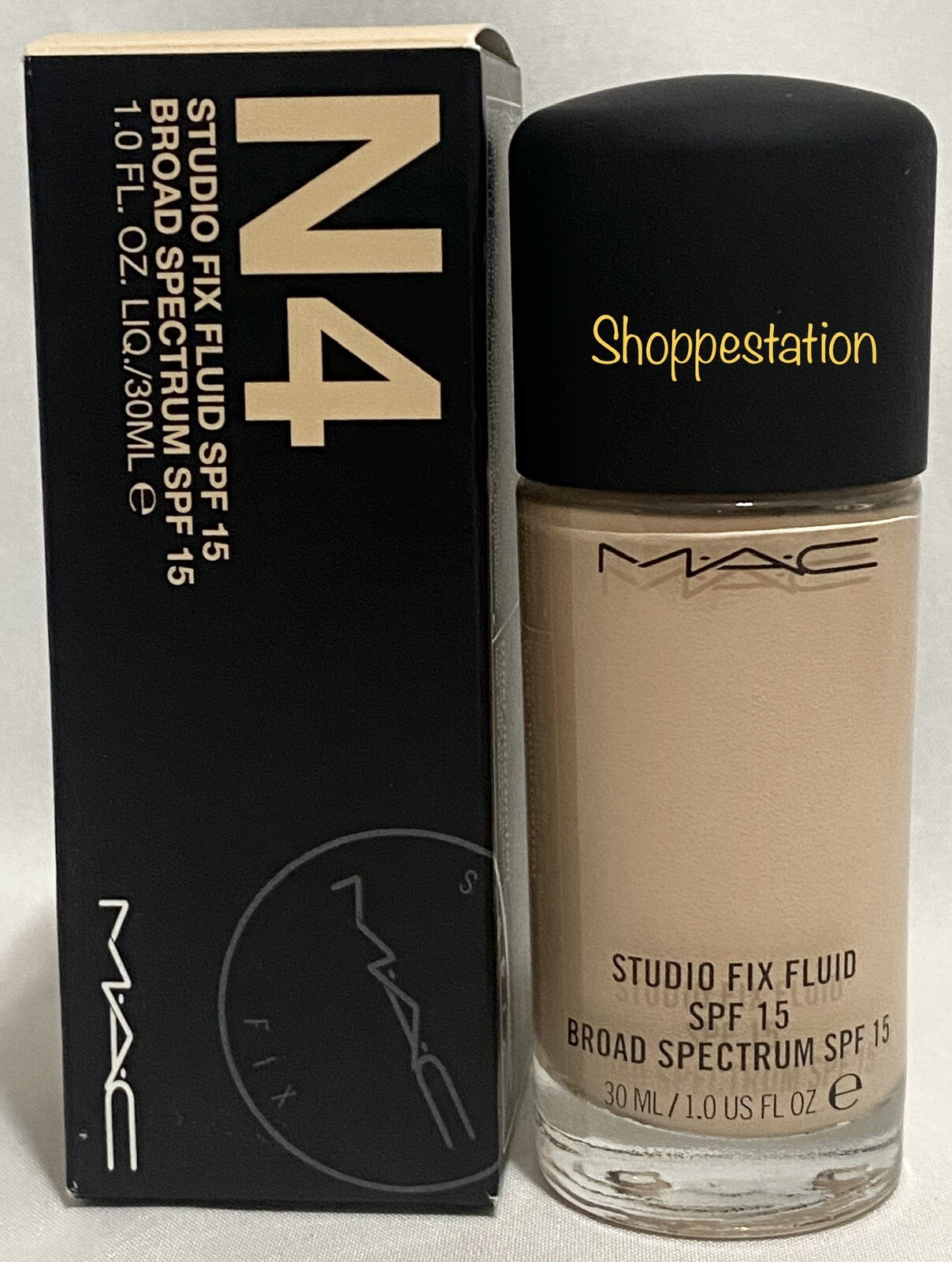 MAC Studio Fix Fluid SPF15 Foundation Shade N4 VERY FAIR BEIGE NEUTRAL 30ml